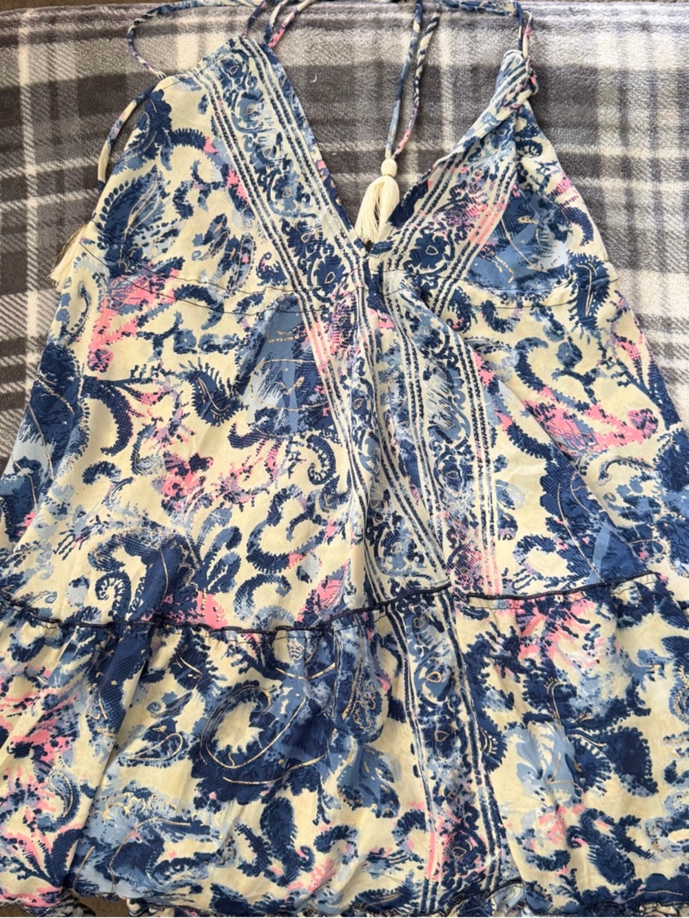 Women’s Blue & Pink Printed.